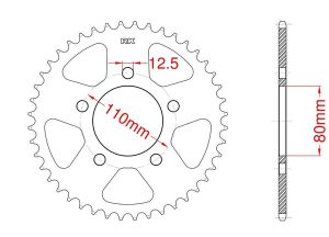 Couronne acier C45 haute résistance 35 dents_1