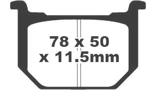 Jeu de plaquettes de frein PREMIER Kevlar