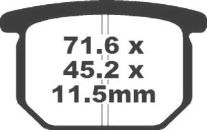 Jeu de plaquettes de frein PREMIER Kevlar