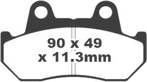 Jeu de plaquettes de frein racing métalliques PREMIER_1