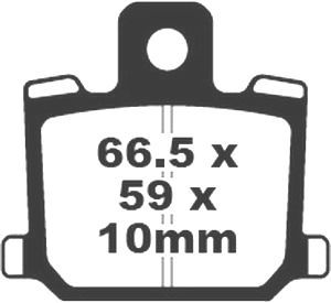 Jeu de plaquettes de frein PREMIER Kevlar_1