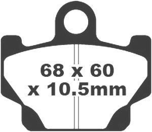Jeu de plaquettes de frein PREMIER Kevlar_1
