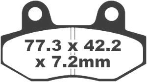 Jeu de plaquettes de frein racing métalliques PREMIER_1
