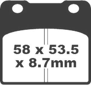 Jeu de plaquettes de frein PREMIER Kevlar_1