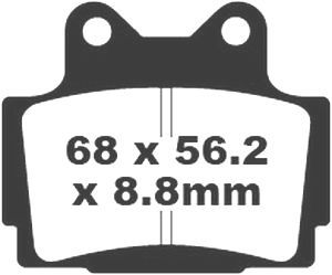 Jeu de plaquettes de frein PREMIER Kevlar_1