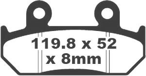Jeu de plaquettes de frein PREMIER Kevlar_1