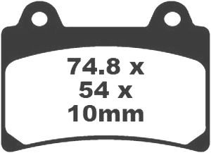Jeu de plaquettes de frein PREMIER Kevlar_1