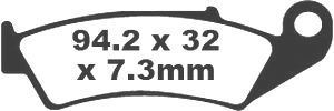 Jeu de plaquettes de frein racing métalliques PREMIER
