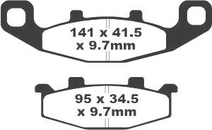 Jeu de plaquettes de frein PREMIER Kevlar_1