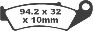 Jeu de plaquettes de frein PREMIER Kevlar_1