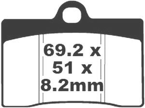Jeu de plaquettes de frein PREMIER Kevlar_1