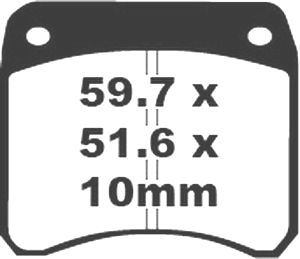 Jeu de plaquettes de frein PREMIER Kevlar_1