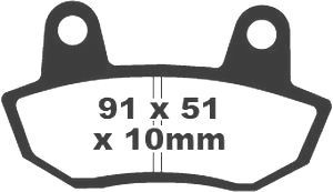 Jeu de plaquettes de frein PREMIER Kevlar_1