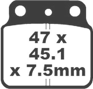 Jeu de plaquettes de frein PREMIER Kevlar_1