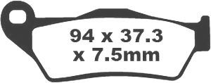 Jeu de plaquettes de frein PREMIER Kevlar_1