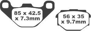 Jeu de plaquettes de frein PREMIER Kevlar_1