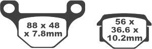 Jeu de plaquettes de frein PREMIER Kevlar_1