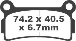 Jeu de plaquettes de frein PREMIER Kevlar_1