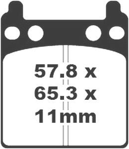 Jeu de plaquettes de frein PREMIER Kevlar_1
