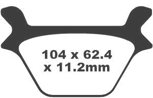 Jeu de plaquettes de frein racing métalliques PREMIER_1