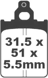 Jeu de plaquettes de frein PREMIER Kevlar_1