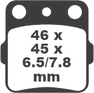 Jeu de plaquettes tout terrain PREMIER