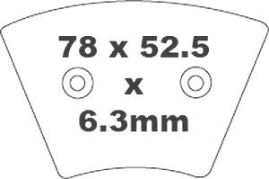 Jeu de plaquettes de frein PREMIER Kevlar