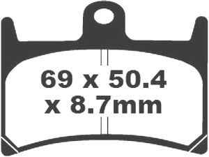 Jeu de plaquettes de frein PREMIER Kevlar_1