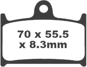 Jeu de plaquettes de frein racing métalliques PREMIER_1