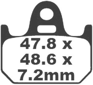 Jeu de plaquettes de frein PREMIER Kevlar_1