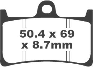 Jeu de plaquettes de frein racing métalliques PREMIER_1