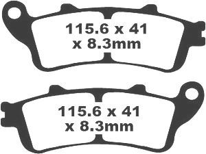 Jeu de plaquettes de frein PREMIER Kevlar_1