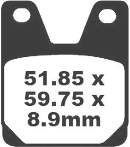 Jeu de plaquettes de frein racing métalliques PREMIER_1