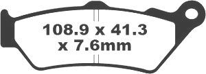 Jeu de plaquettes de frein racing métalliques PREMIER_1