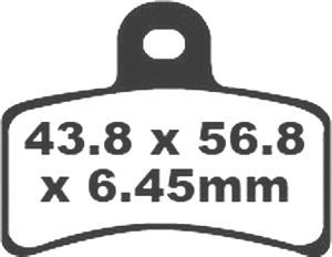 Jeu de plaquettes Goldfren 75% métal