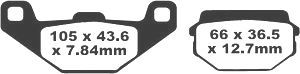 Jeu de plaquettes de frein PREMIER Kevlar_1