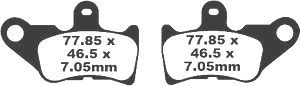 Jeu de plaquettes de frein PREMIER Kevlar_1