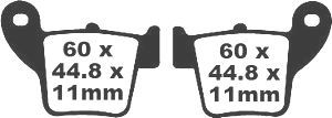 Jeu de plaquettes de frein PREMIER Kevlar_1