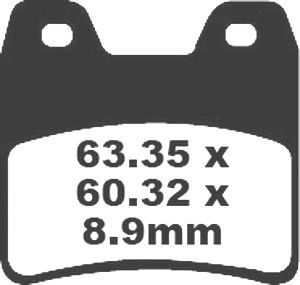 Jeu de plaquettes de frein PREMIER Kevlar_1