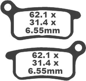 Jeu de plaquettes frein Goldfren Racing