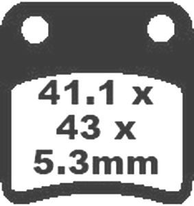 Jeu de plaquettes Goldfren 75% métal