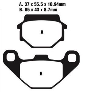 Jeu de plaquettes de frein PREMIER Kevlar_1