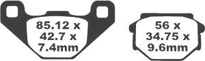 Jeu de plaquettes de frein PREMIER Kevlar_1