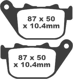 Jeu de plaquettes de frein racing métalliques PREMIER_1