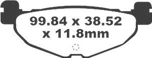 Jeu de plaquettes de frein PREMIER Kevlar_1