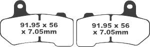 Jeu de plaquettes de frein PREMIER Kevlar_1