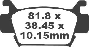 Jeu de plaquettes de frein PREMIER Kevlar_1
