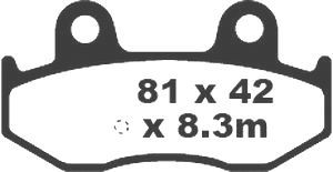 Jeu de plaquettes de frein racing métalliques PREMIER_1