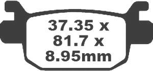 Jeu de plaquettes de frein racing métalliques PREMIER_1