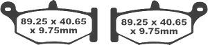 Jeu de plaquettes de frein PREMIER Kevlar_1
